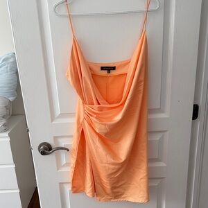 Stylish dynamite light Orange Slip Dress